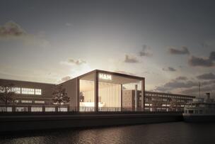 Illustration HAM Helsingfors konstmuseum på Olympiastranden