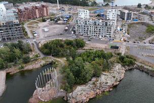 Ilmakuva Kruunuvuorenrannasta