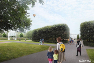 Havainnekuva Ala-Malmin puistosta