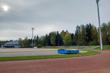 Pirkkolan yleisurheilukenttä.