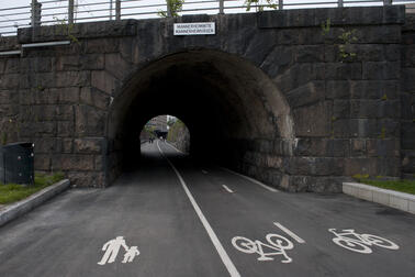 Gång- och cykeltunneln. Bild: Sakari Kiuru / HKM