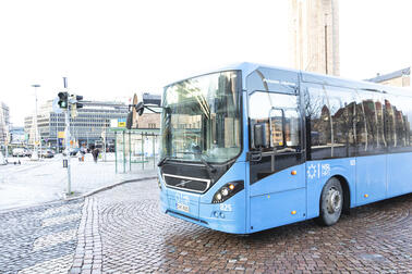 Bus på Jänrvägstorget