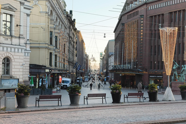 Uutta tunneliyhteyttä suunnitellaan Aleksanterinkadulta Hakaniemeen.  Kuva: SRV