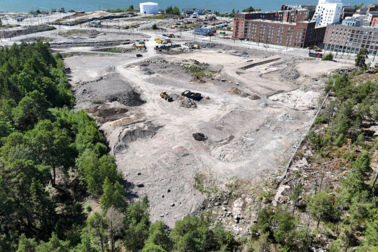 Den skyddade rännilen är belägen på området för den planerade Stansviks strandgata och badstranden. Bild: Harri Saarinen