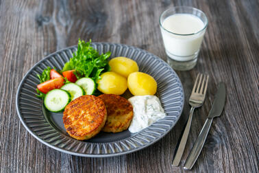 Östersjöns fiskbiffar innehåller bland annat braxen och strömming från Östersjön.