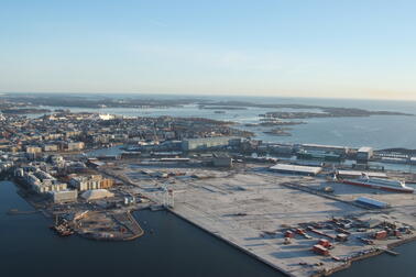 Jätkäsaaren asuinaluetta on rakennettu nyt yli 10 vuoden ajan. Kuvassa alue vuonna 2008. Kuva:  Skyfoto / Sami Kurikka