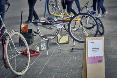 Bicycle maintenance.