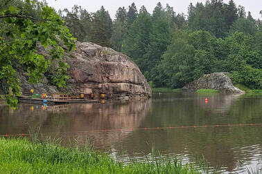 The beach of Pikkukoski has been classified as poor for four swimming seasons. Photo: Lotta Kivikoski