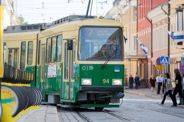 One goal of the transport system is strengthening the experiences offered in the city centre.  Photo: Marja Väänänen