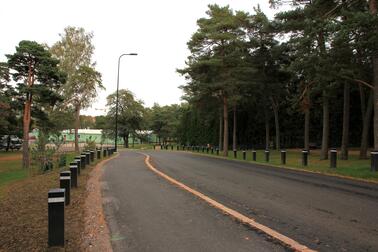 A new accessible pavement was built on Hiekkarannantie. In addition, new pines were planted along the street.  Photo: Jukka Lehtonen