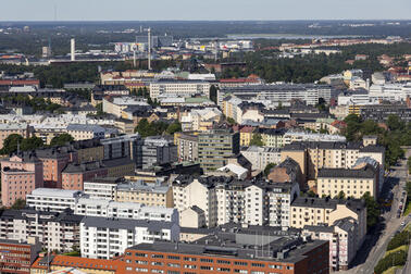 Ilmakuva Helsingistä.