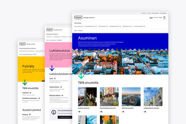 New themed sites of Hel.fi.