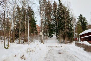 Sydöstra ändan av Landboasparken.