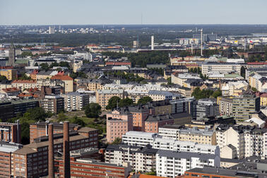 Näkymä Majakan katolta pohjoiseen.