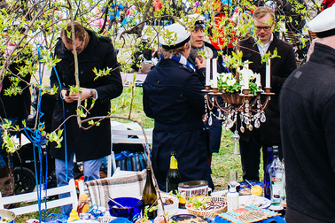 A May Day picnic.