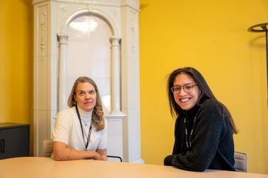 Tanja Kallio och Monira Khalid-Yousif.