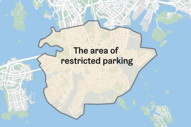 The area of restricted parking