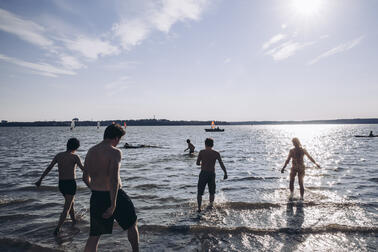 Beach in Helsinki.