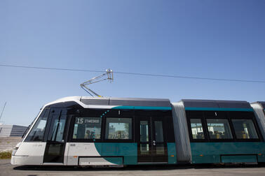 The construction of the light rail line was completed ahead of schedule and the light rail will also start operating ahead of schedule. Photo: Lauri Eriksson / HSL