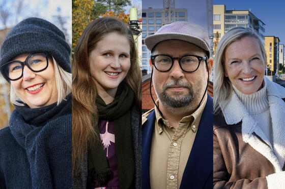 Johanna Laisaari, Reetta Vanhanen, Paavo Arhinmäki and Maarit Vierunen.