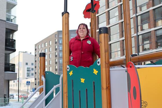 Suvi Korhonen leikkipuisto Rulliksessa.