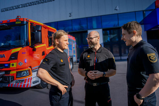 Väinö, Kimmo ja Sami.