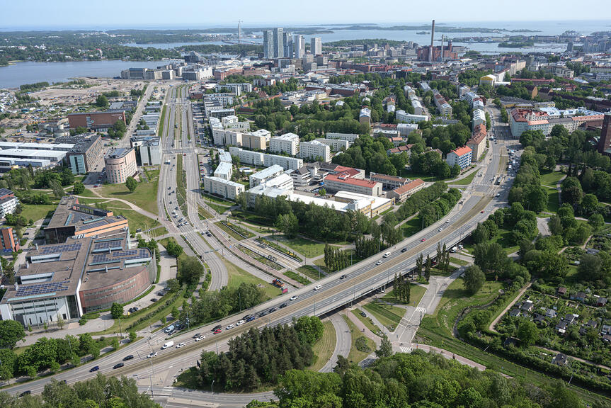 Ilmakuva suunnittelualueesta