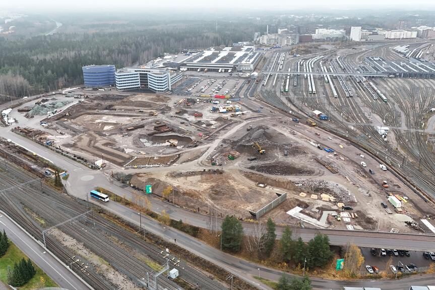 Ilmakuva Eteläisen Postipuiston alueesta