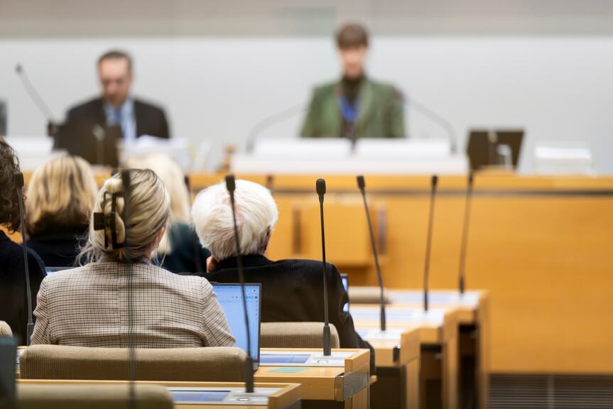 Helsingin kaupunginvaltuuston kokous.