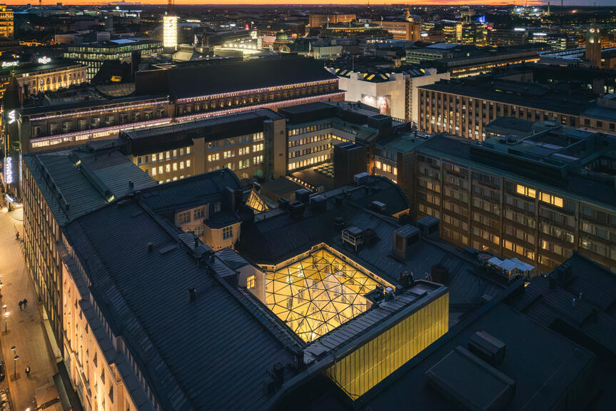 Ilmakuva kantakaupungista.