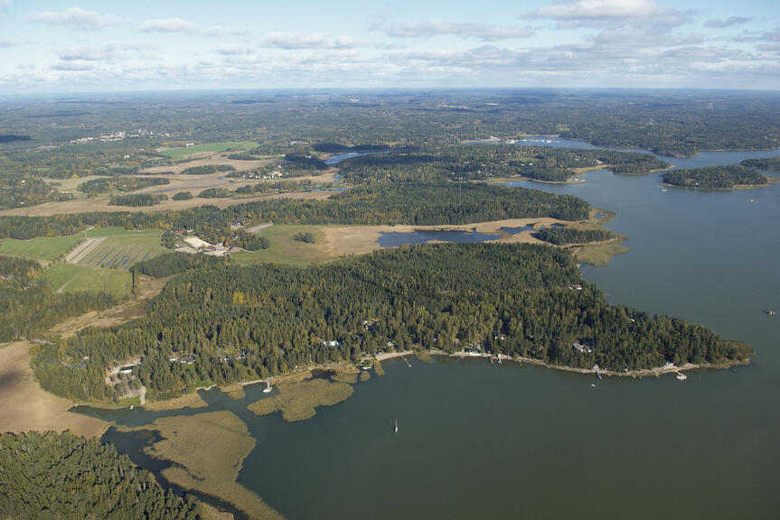 Ilmakuva Östersundomista.