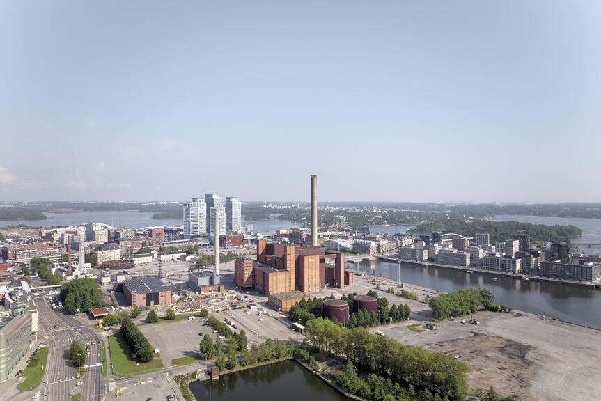 Ilmakuva Hanasaaren alueesta.