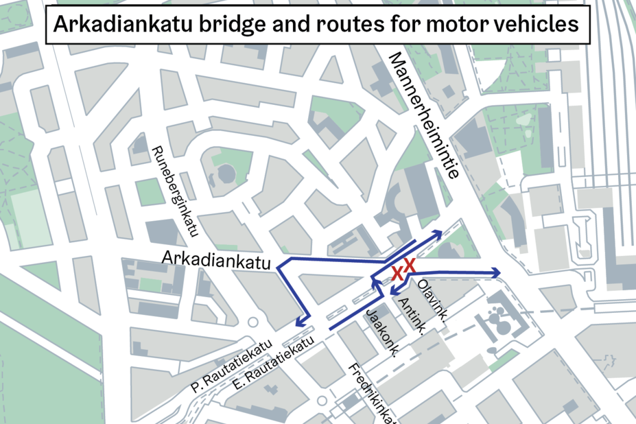 There will be changes to the motor vehicle routes by the bridge and around it in January.