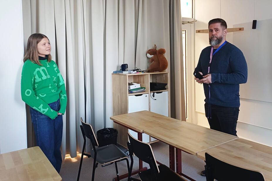 Lumi Nordström ja Toni Kortelainen.