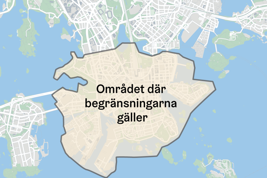 Området där begränsningarna gäller.