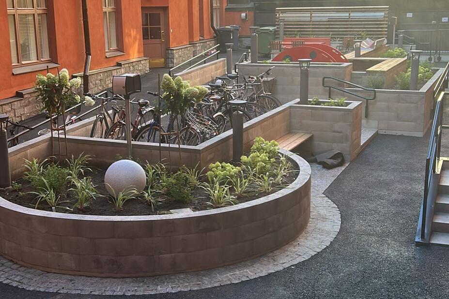 Hämeentie 26:n sisäpiha.