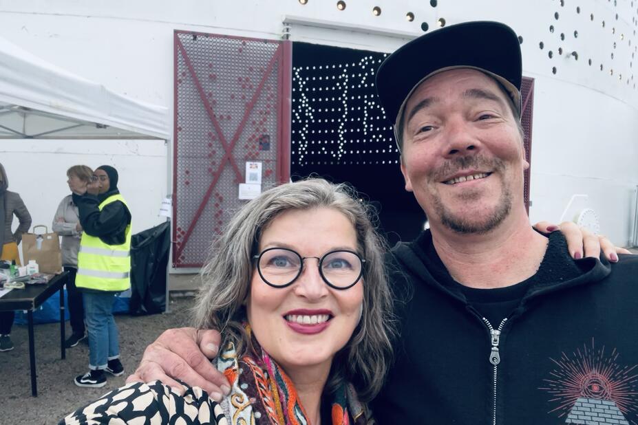 Mia Marttiini ja Mikko Heinänen.