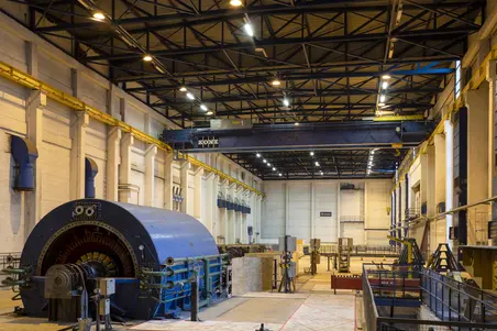 The turbine hall.
