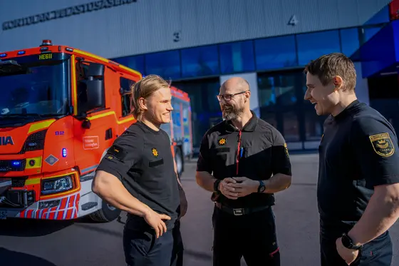 Väinö, Kimmo ja Sami.