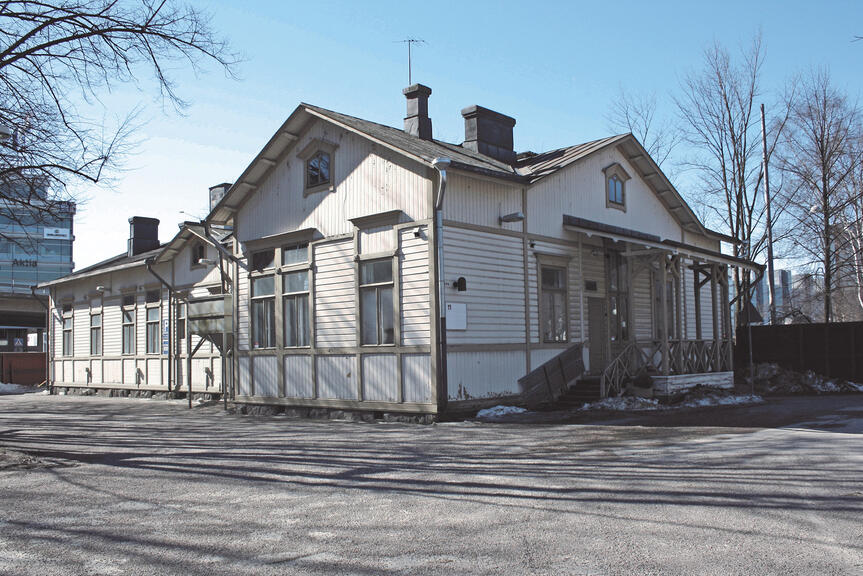 Entinen kulkutautipaviljonki.