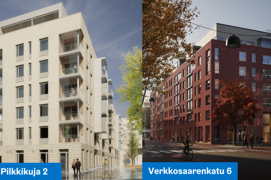 De nya objekten har bostäder i många olika storlekar, från enrummare till stora familjebostäder.