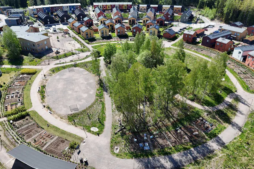 Ilmakuva Honkasuolta toukokuussa 2025.