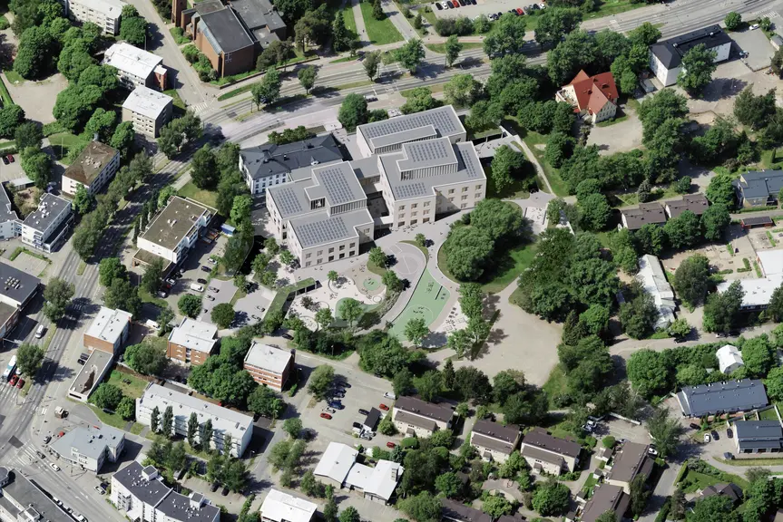 Visualisointi Malmin koulukampuksest