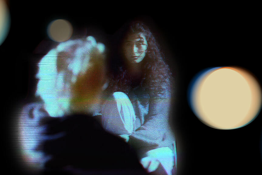 Two people meet