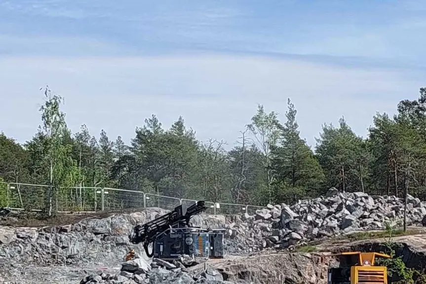 Kuva työmaalta Kruunuvuorenrannassa