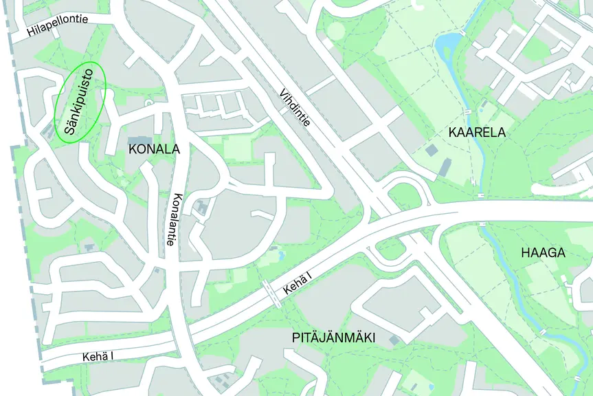 Työalue kartalla.