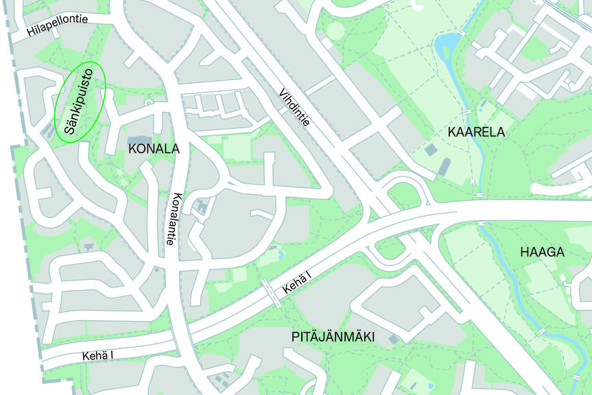 Työalue kartalla.