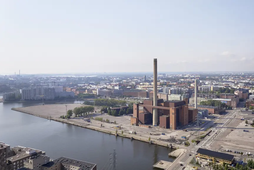 Hanasaaren voimalaitos on tuttu maamerkki Helsingin itäisessä kantakaupungissa. Energiantuotanto loppui voimalassa vuonna 2023.