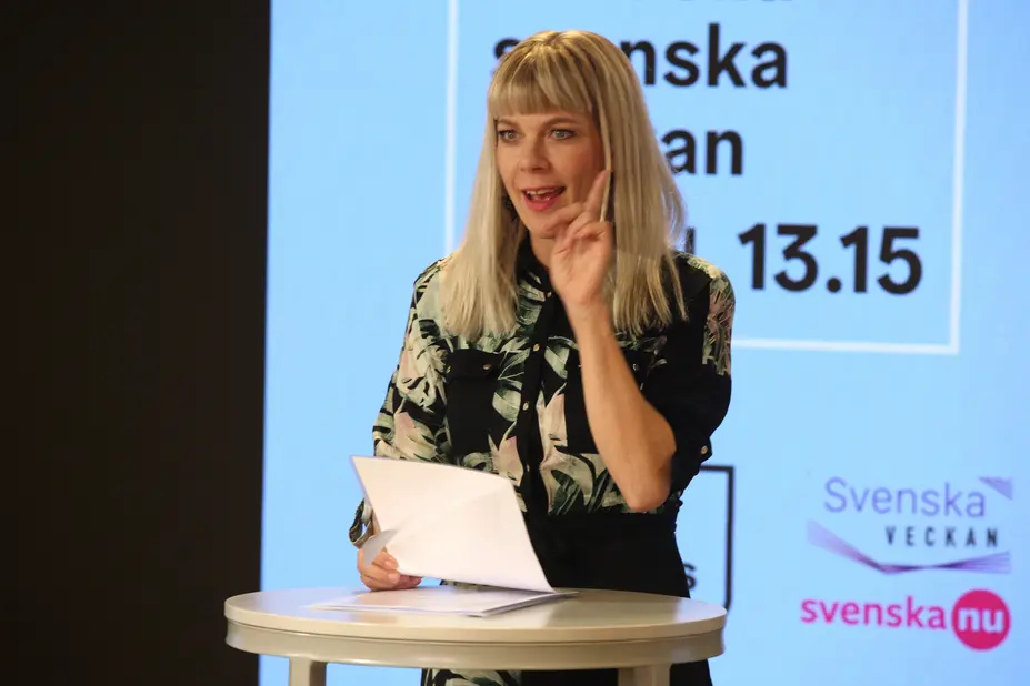 Kuva visailun juontajasta.