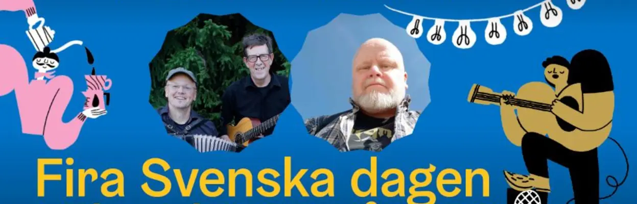 Fira Svenska dagen och Arbis 110 år med  Martin Persson, Henrik Huldén och Janne Mansikka. 